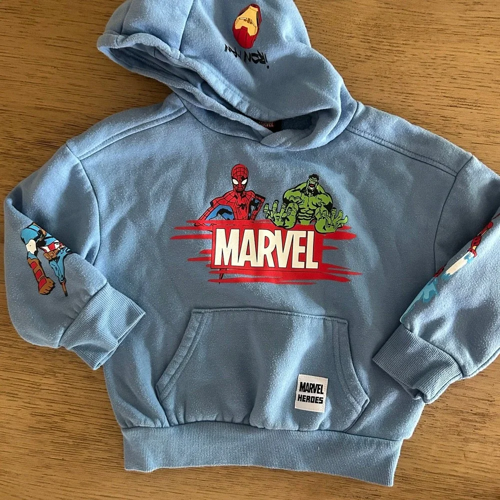 Boys Marvel Spiderman Bundle 3T Hoodie & Hanna Andersson Pajama Set